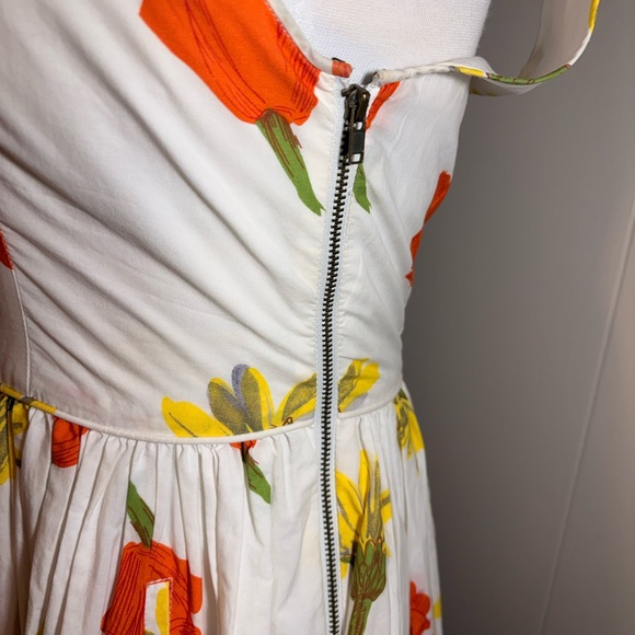 Anthropologie Bright Floral Midi Dress - Picture 5 of 6